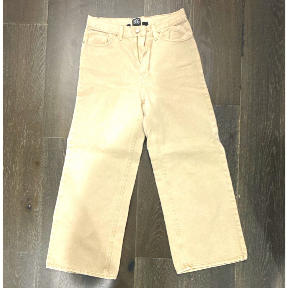 BDG Womens High Rise Wide-Leg Jeans Sz 29 Beige Light Wash Denim Cotton 5-Pkt